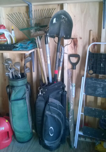 Hole in One! A Creative Garden Tool Organizer